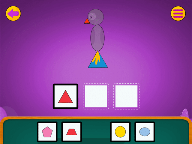 Educational App Play School Shape it Up Game Screenshot