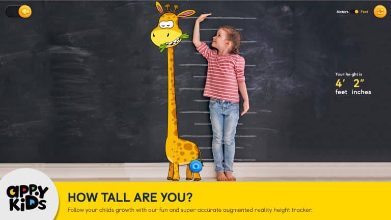 AppyKids ToyBox How Tall are You iPad Screenshot