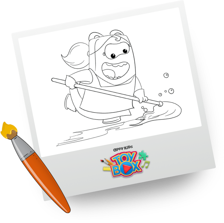 Toy Box Call Out Colouring