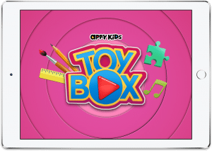 Screenshot AppyKids Toy Box Start Screen